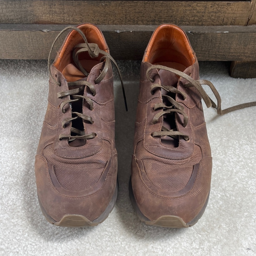Beckett Simonon Graham Dark Brown Leather Sneakers